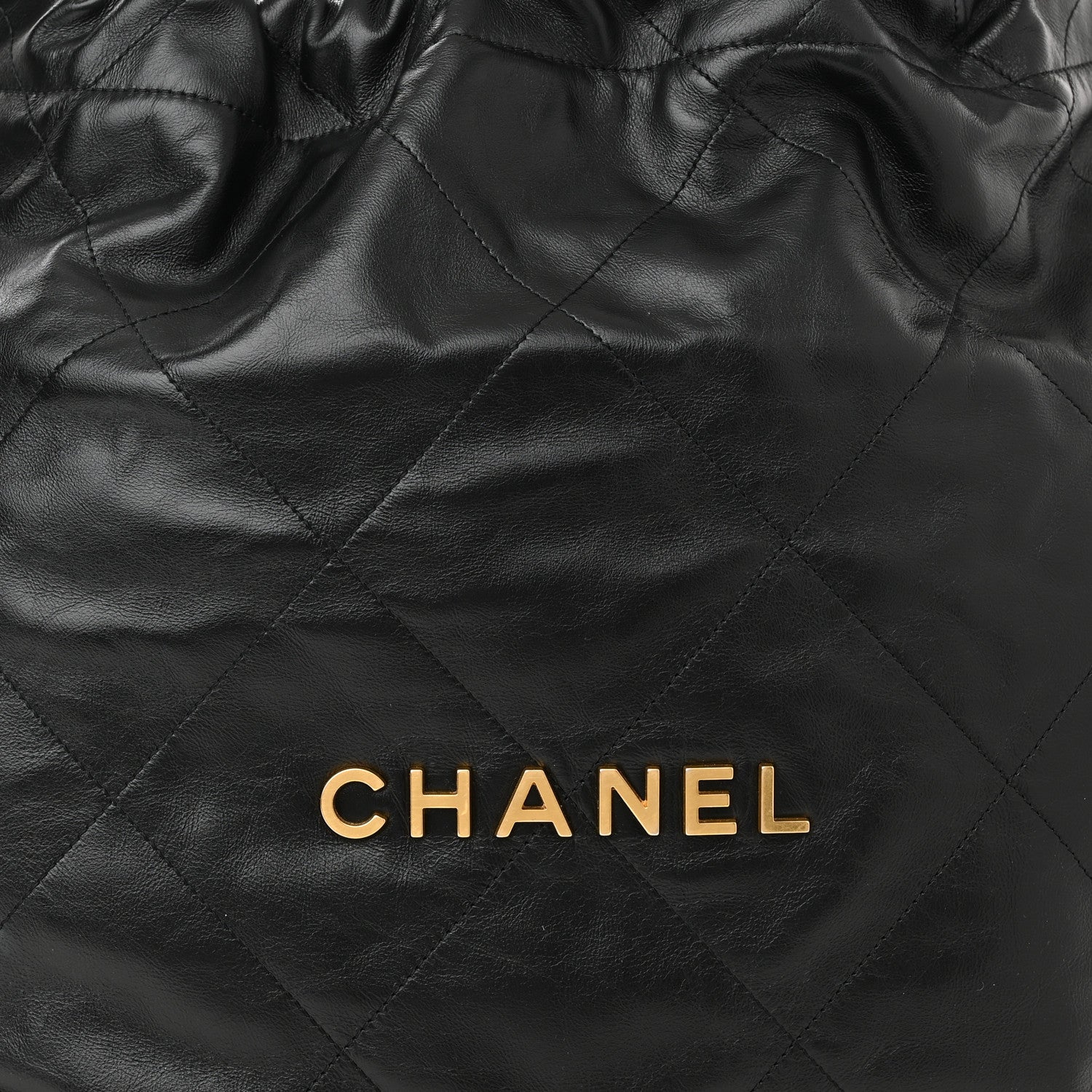 Chanel Shiny Calfskin Quilted Small Chanel 22 Black 8 of 11