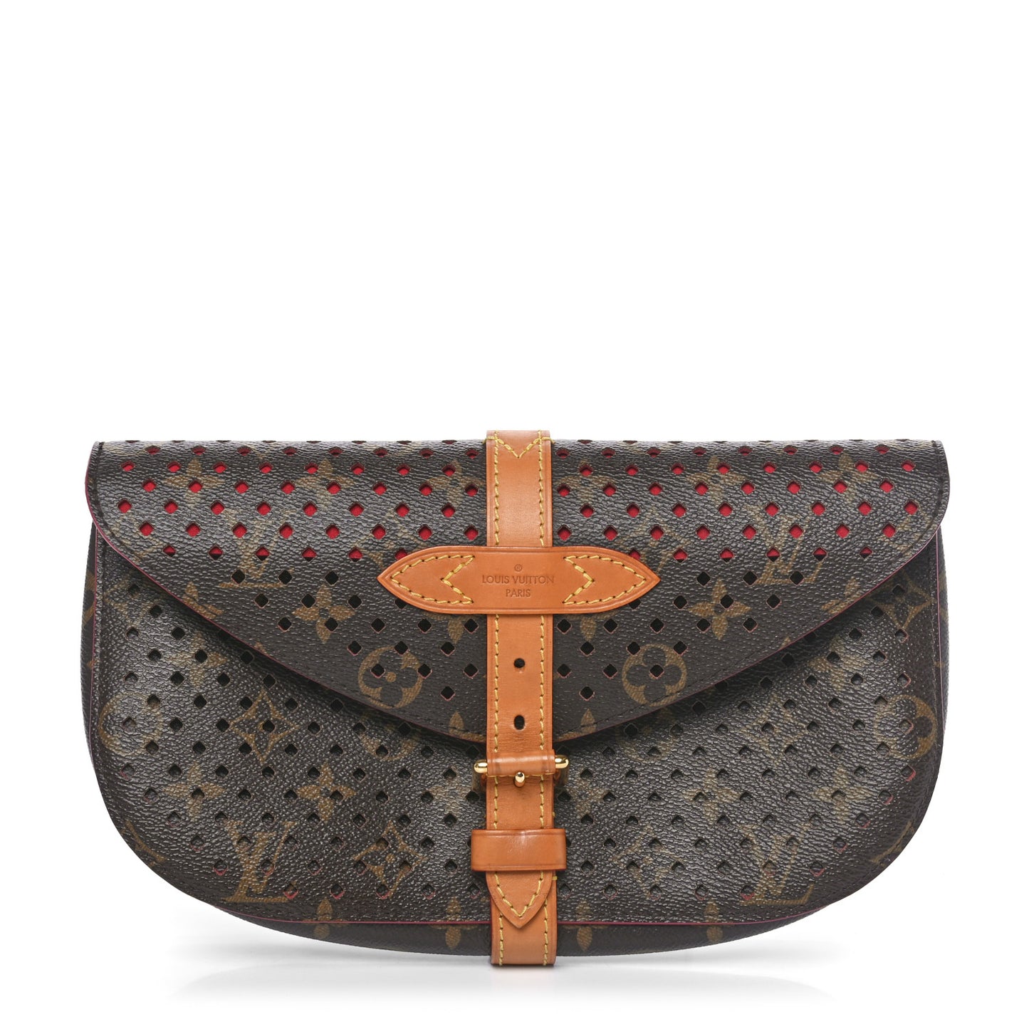 Monogram SC Flore Clutch Saumur Corail