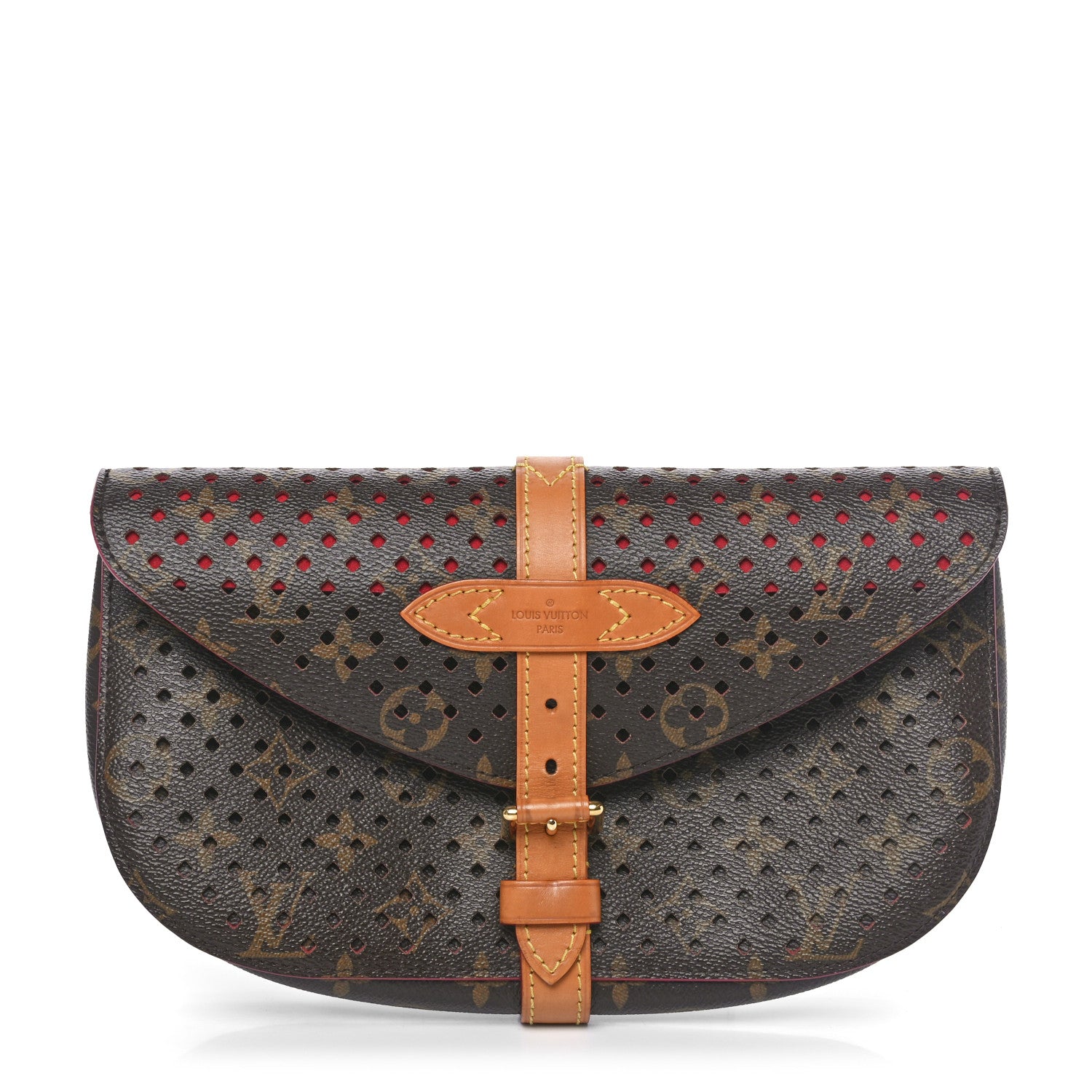 Louis Vuitton Monogram SC Flore Clutch Saumur Corail 1 of 8