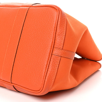 Hermes Toile Negonda Garden Party Tote 36 MM Orange 10 of 10
