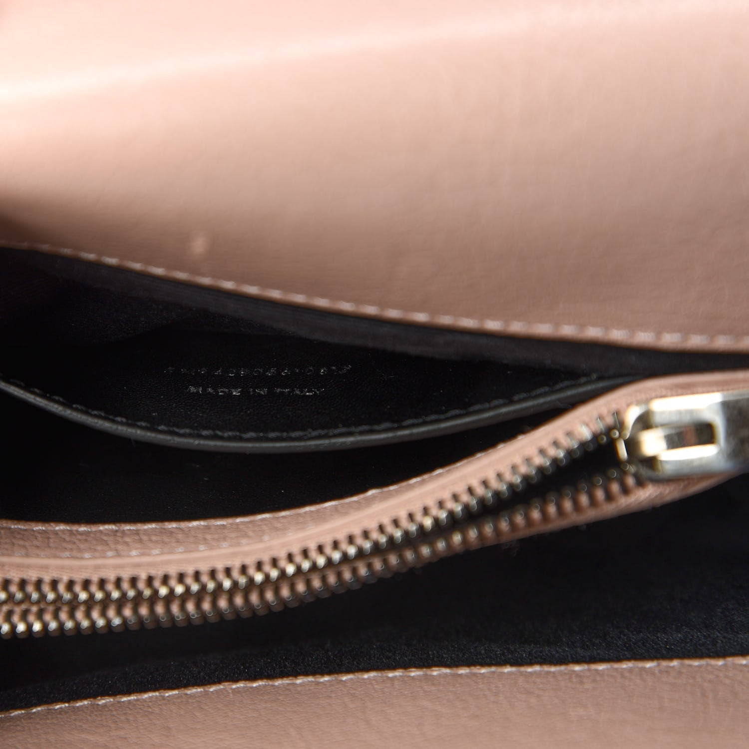 Saint Laurent Sheepskin Matelasse Chevron Monogram Medium College Bag Rose Poudre 9 of 10