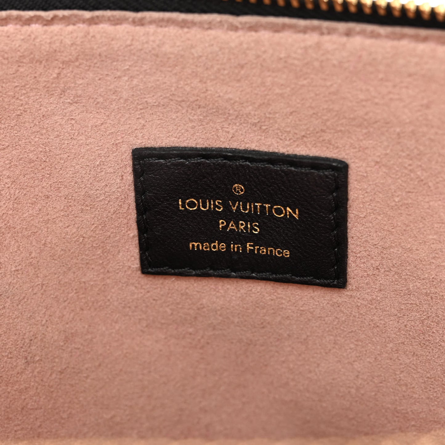 Lambskin Embossed Monogram Coussin PM Black