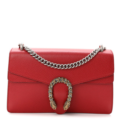 Gucci Dollar Calfskin Swarovski Crystal Small Dionysus Shoulder Bag Hibiscus Red 2 of 19