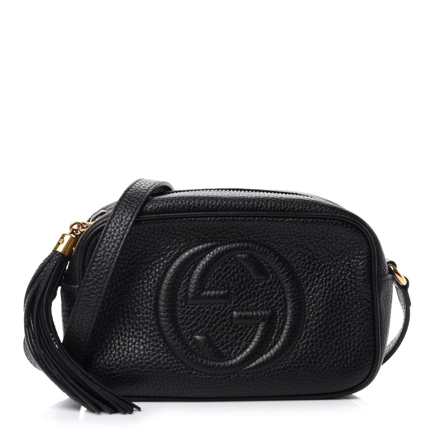 Gucci Pebbled Calfskin Mini Soho Disco Bag Black 1 of 10