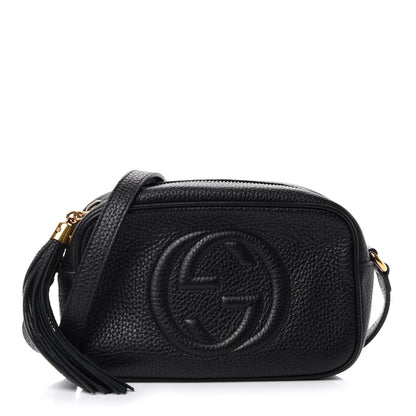 Gucci Pebbled Calfskin Mini Soho Disco Bag Black 1 of 10