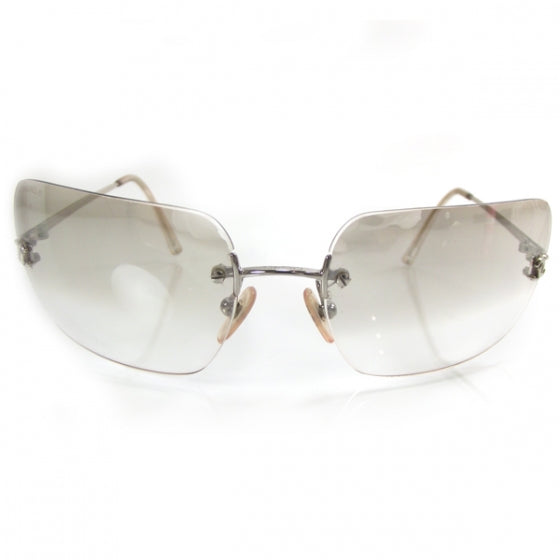 Chanel Metal CC Logo Sunglasses 4017-D Silver 3 of 8