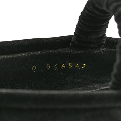 Chanel Velvet Mary Jane Flats 39 Black 9 of 10