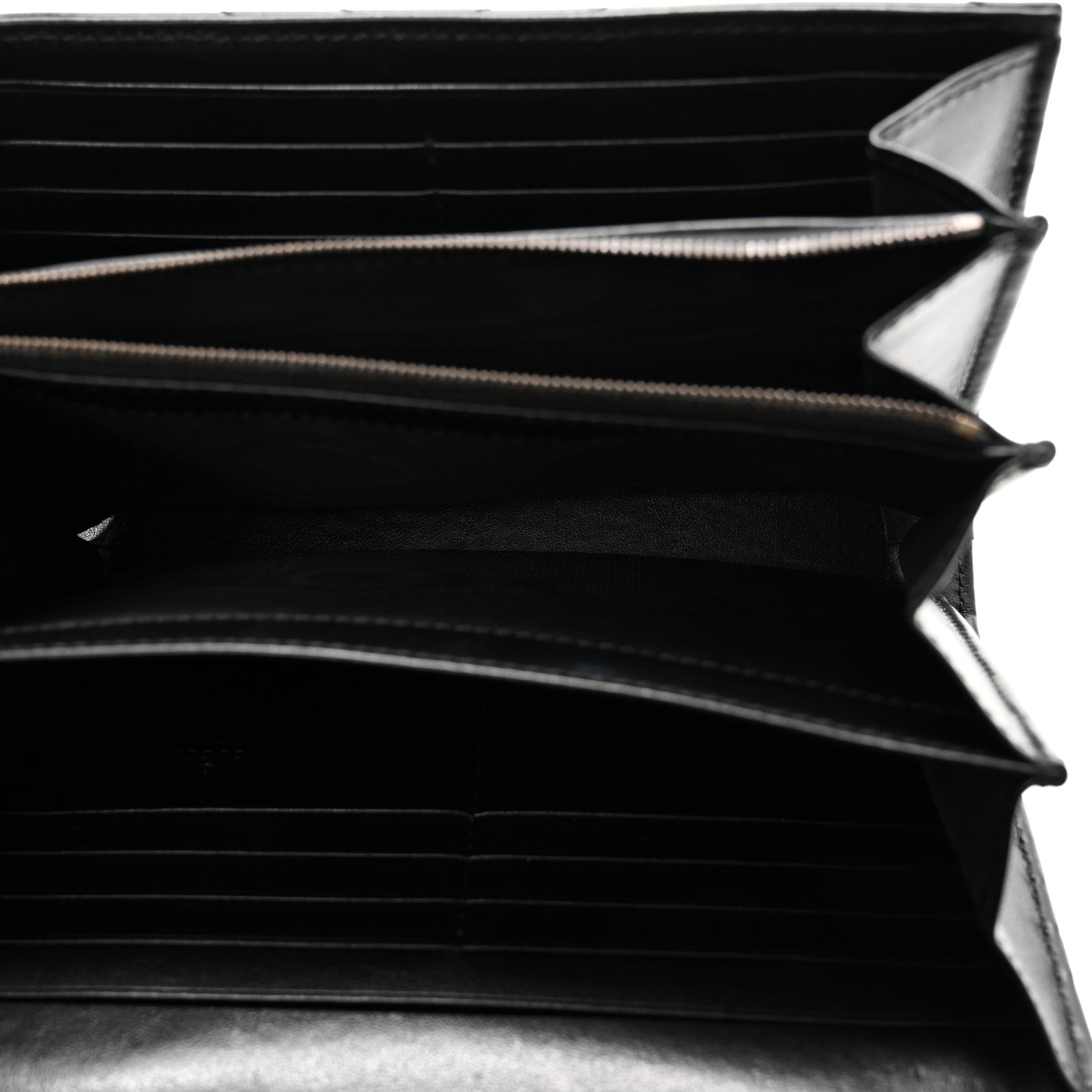 Calfskin Matelasse GG Marmont Chain Wallet Black