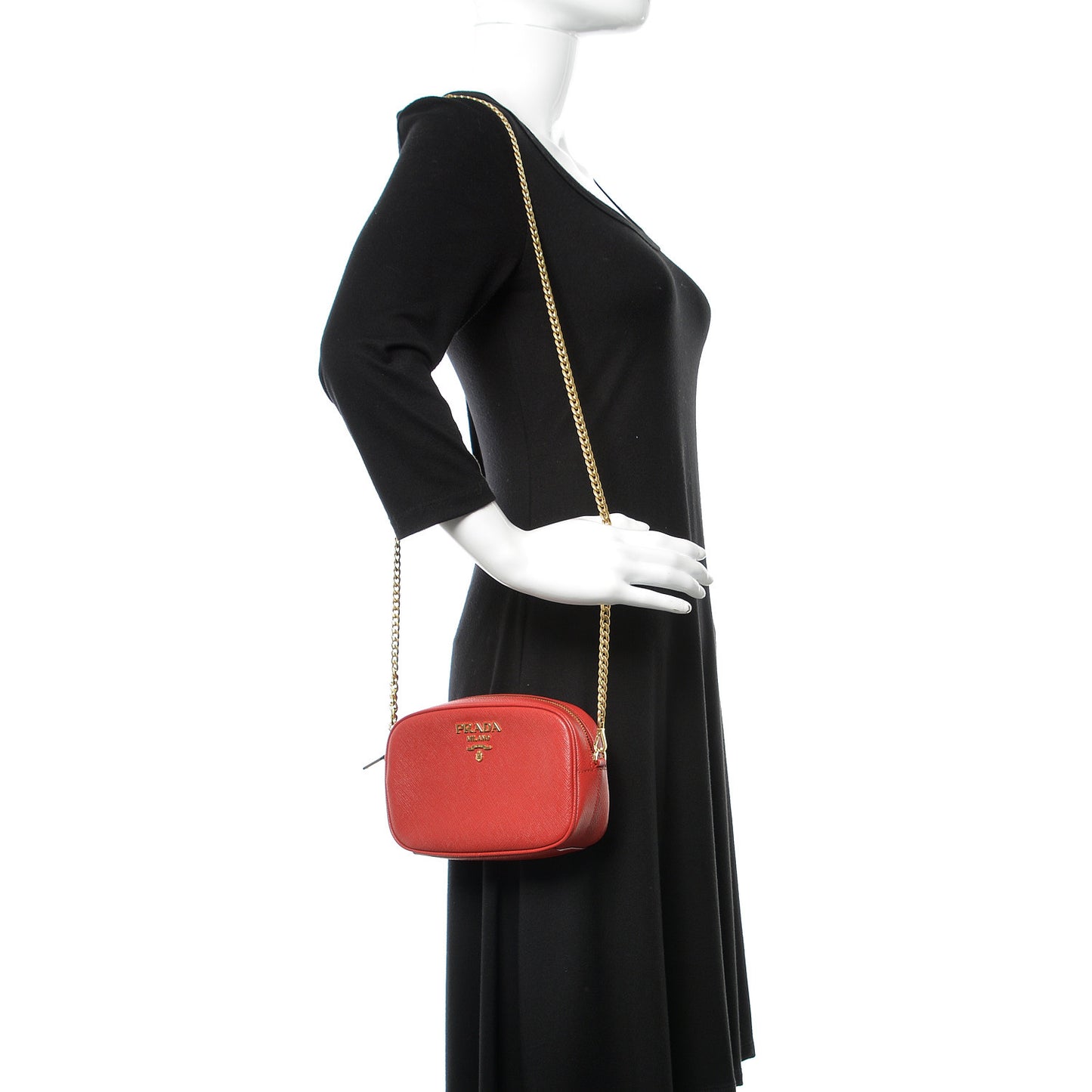 Saffiano Lux Belt Bag Fuoco