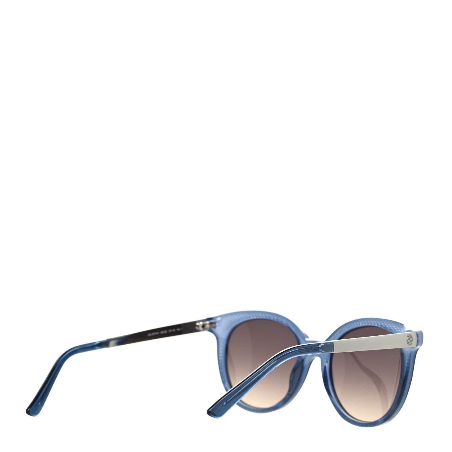 Gucci Acetate Embossed Round Sunglasses GG3674/S Blue 4 of 7