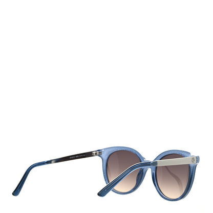 Gucci Acetate Embossed Round Sunglasses GG3674/S Blue 4 of 7