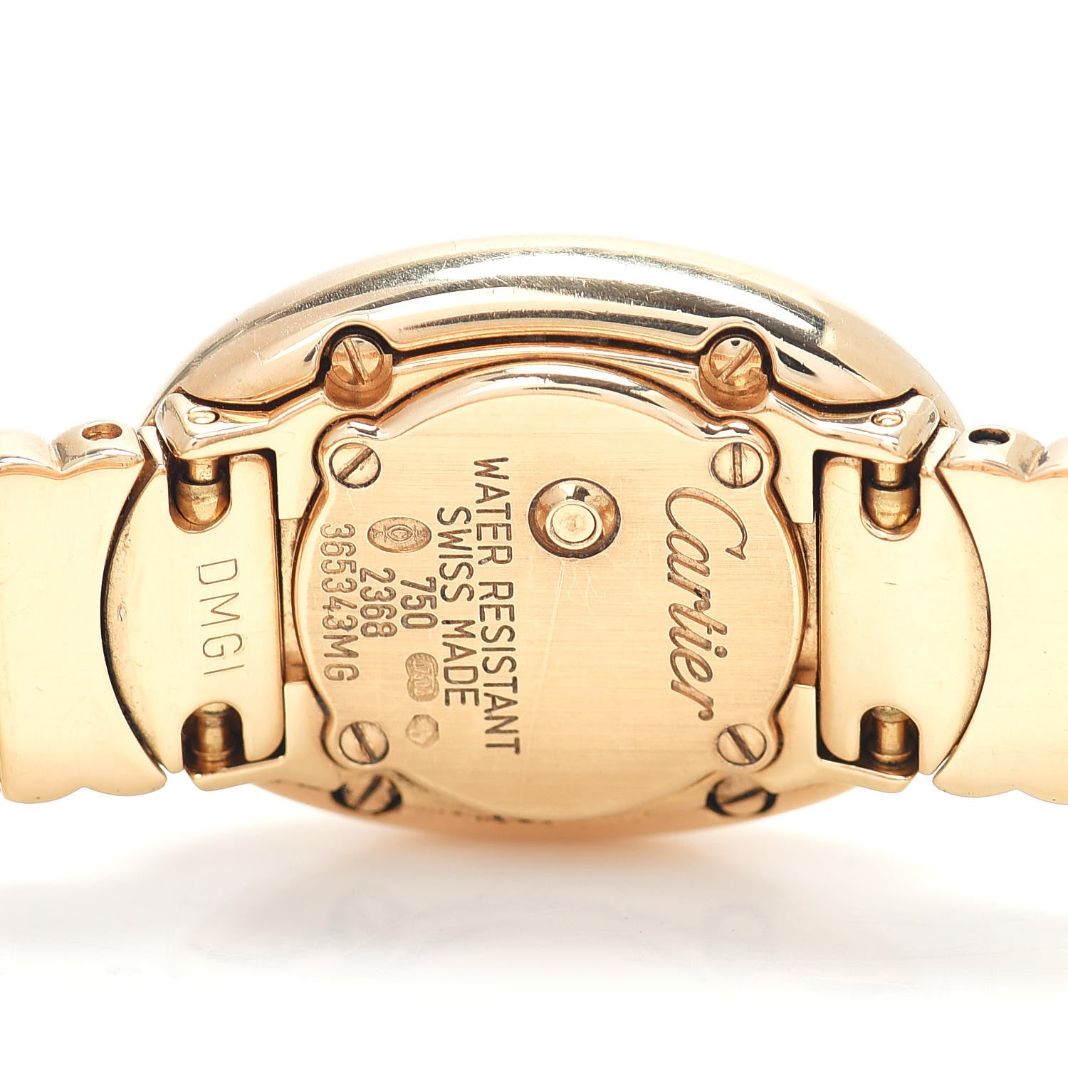 Cartier 18K Yellow Gold 18mm Baignoire Quartz Watch 4 of 4