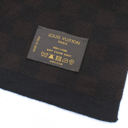Louis Vuitton Damier Ebene Wool Scarf Brown 5 of 5