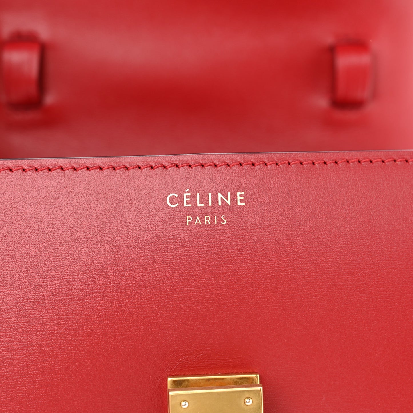 Smooth Calfskin Small Classic Box Flap Bag Red