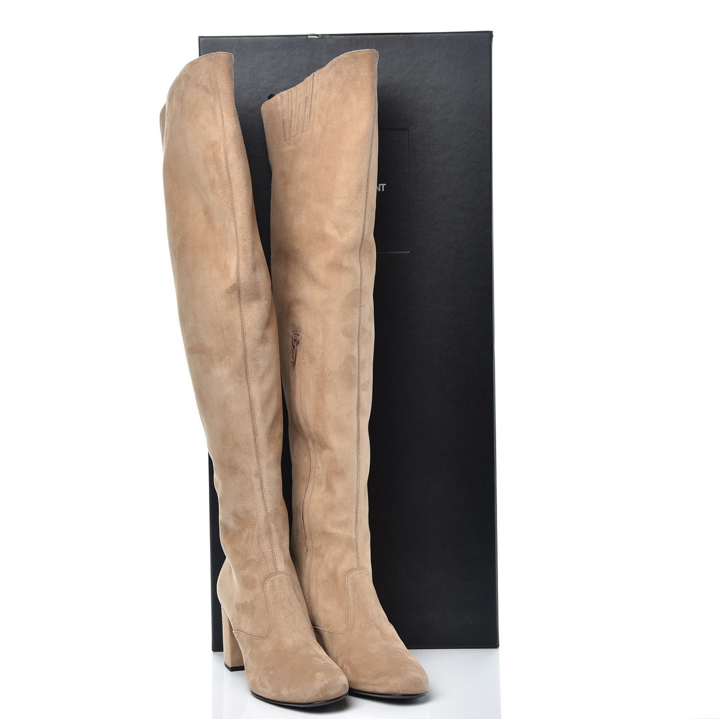 Suede Babies Over The Knee Boots 38.5 Beige