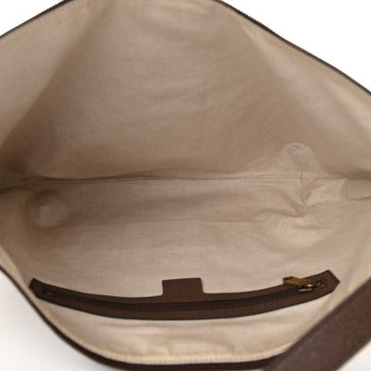 Gucci GG Supreme Monogram Web Ophidia Half Moon Hobo Brown 5 of 11