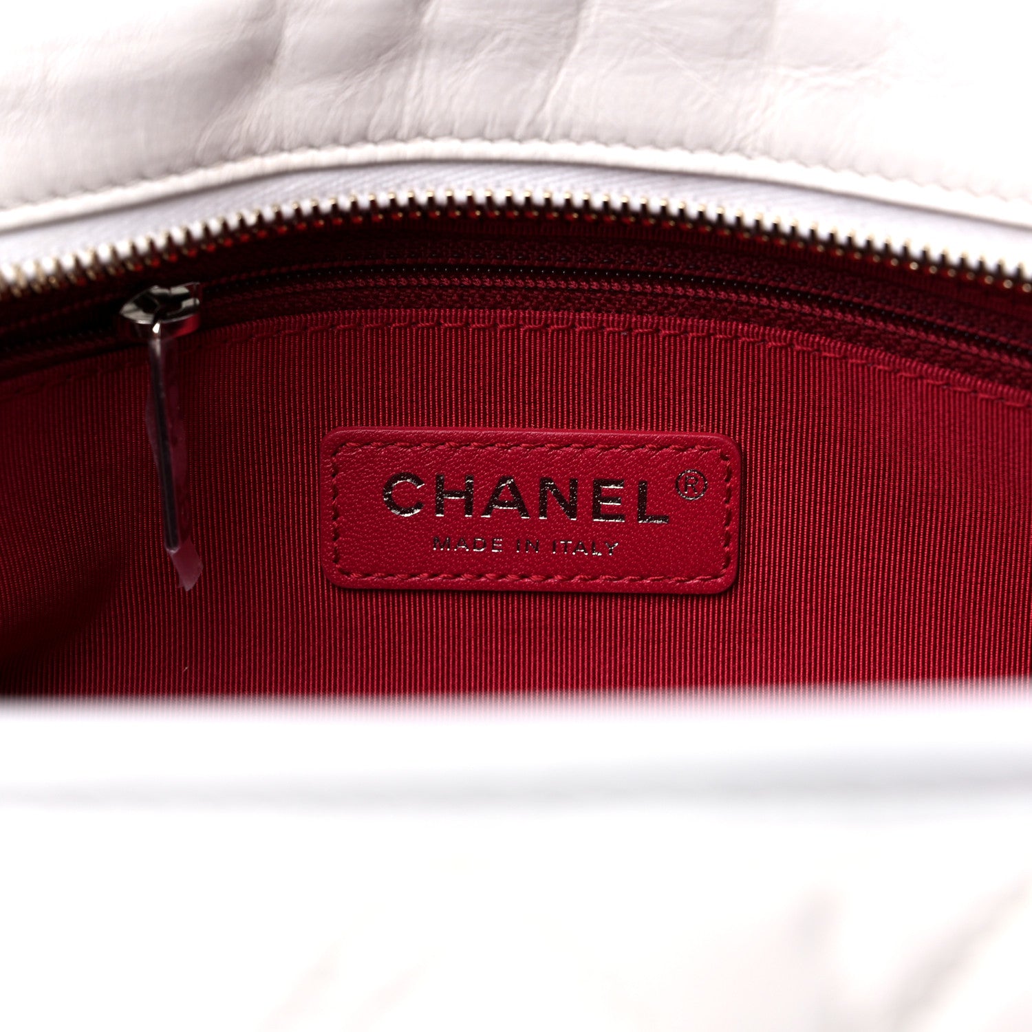 Chanel Aged Calfskin Quilted Large Gabrielle Hobo White 6 of 11