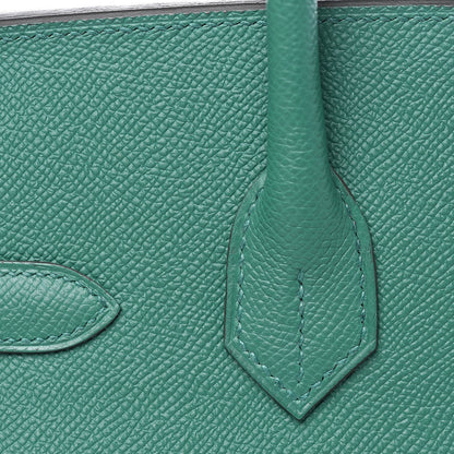 Hermes Epsom Birkin 30 Vert Vertigo 15 of 37