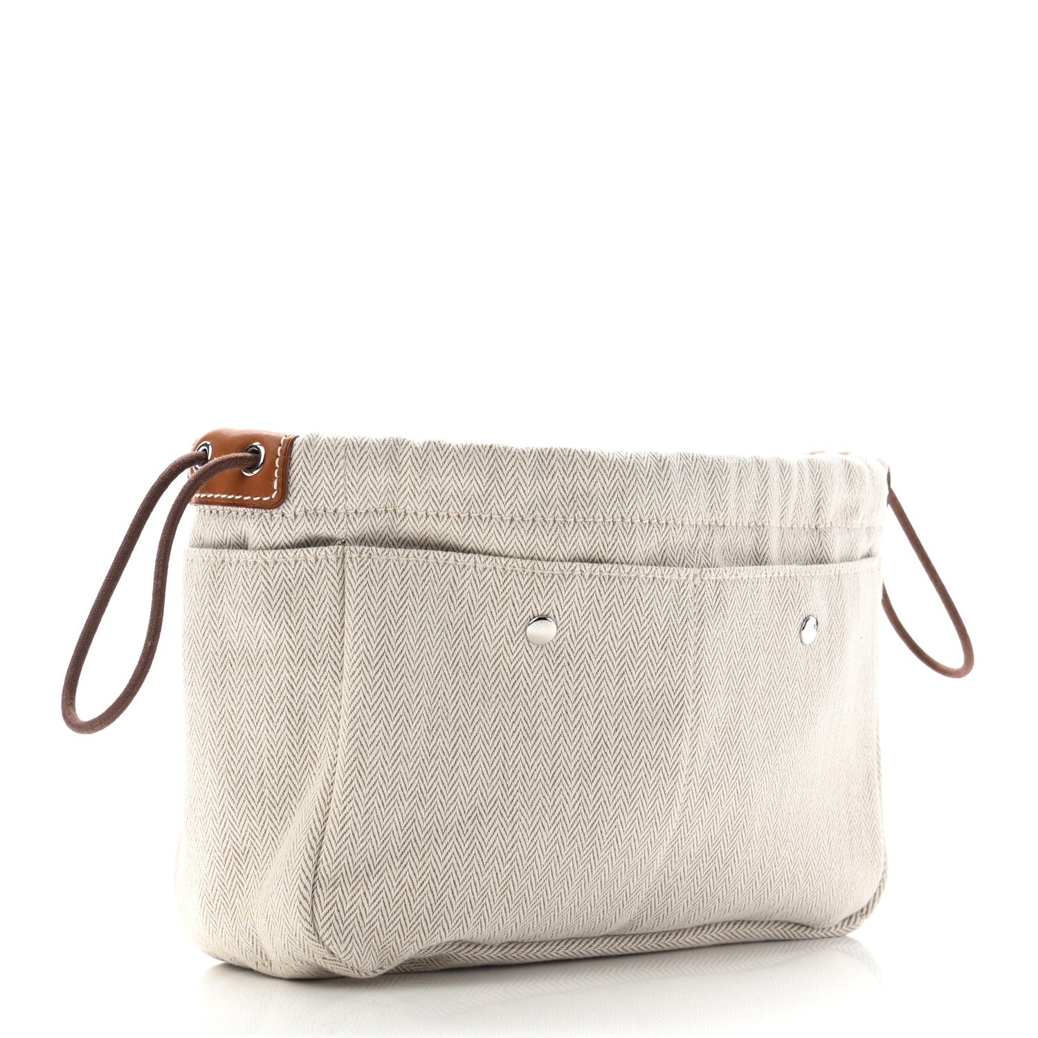 Hermes Canvas Barenia Fourbi 20 PM Pouch Naturel Fauve 3 of 7