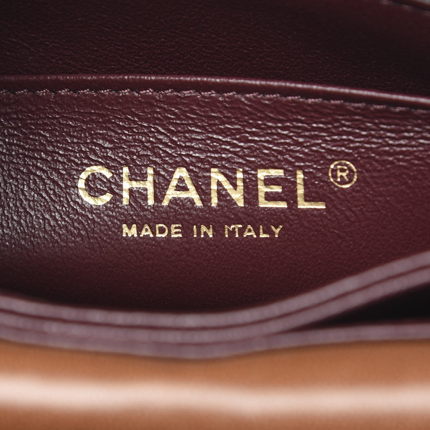 Chanel Lambskin Quilted Jumbo Coco Vintage Flap Brown 5 of 10