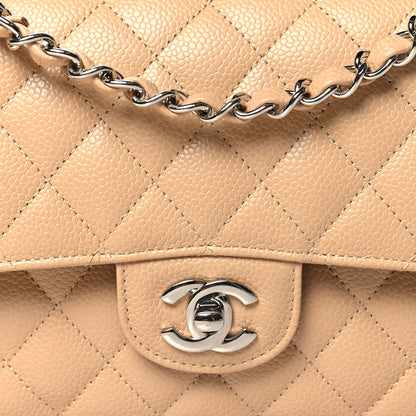 Chanel Lambskin Quilted Medium Double Flap Beige 8 of 10