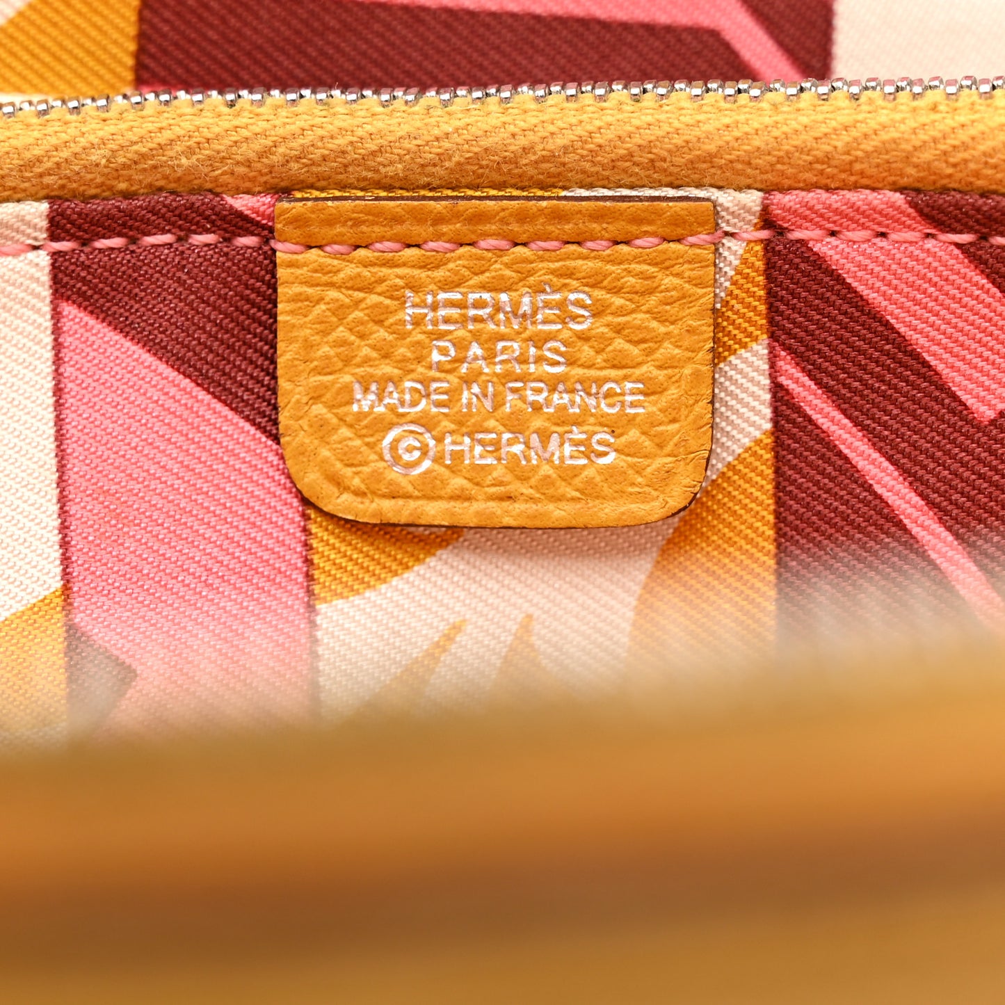 Epsom Silk'In Wallet Jaune Ambre