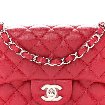 Chanel Caviar Quilted Mini Rectangular Flap Pink 8 of 12