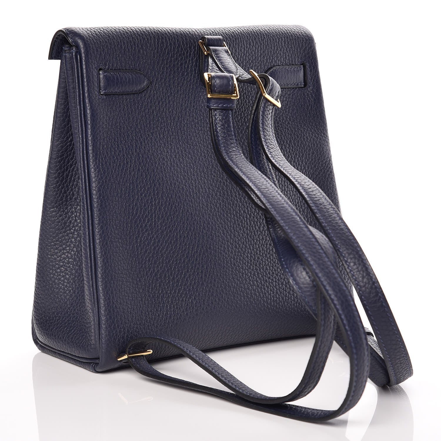 Hermes Togo Kelly Ado Backpack Bleu Nuit 3 of 32