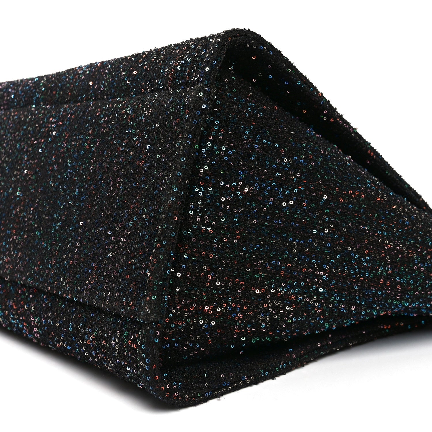 Chanel Calfskin Sequin Medium Deauville Tote Black 10 of 10