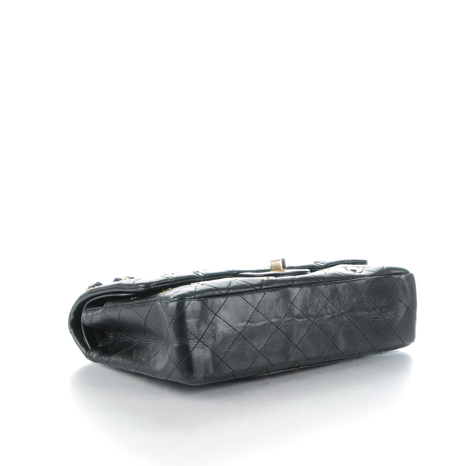 Chanel Calfskin CC Punk 2.55 Reissue 225 Flap Black 4 of 8