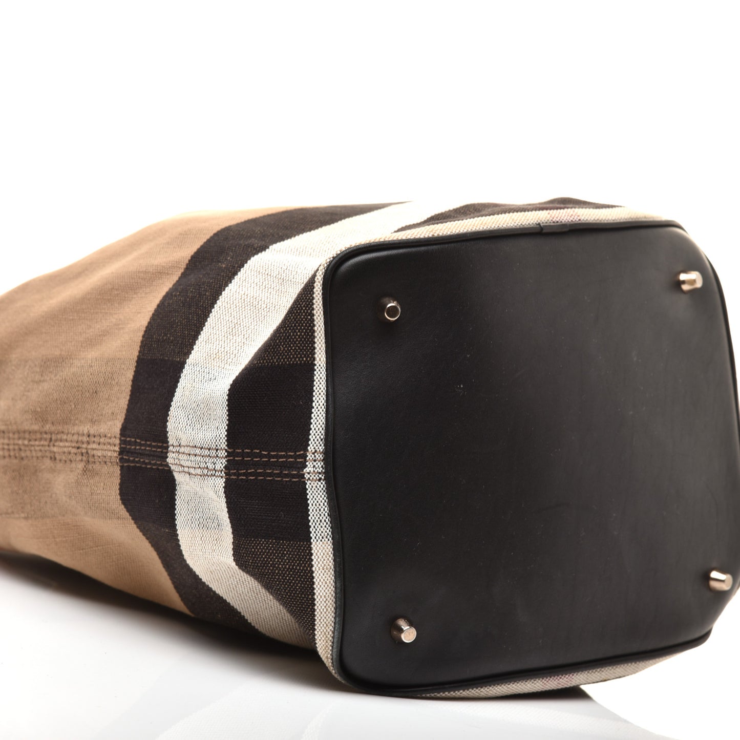 Canvas Mega Check Medium Ashby Hobo Black