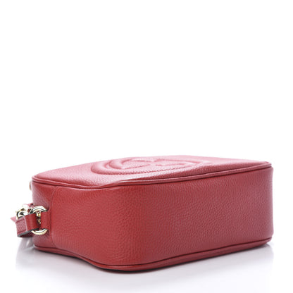 Gucci Pebbled Calfskin Small Soho Disco Bag Tabasco Red 4 of 10