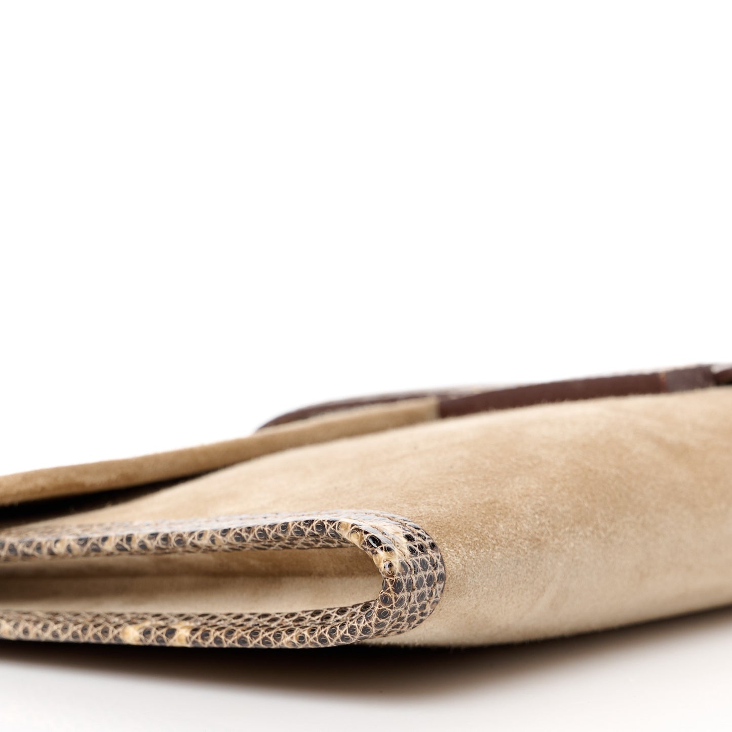 Veau Doblis Lizard Jige Elan 29 Clutch Tabac Camel Ombre