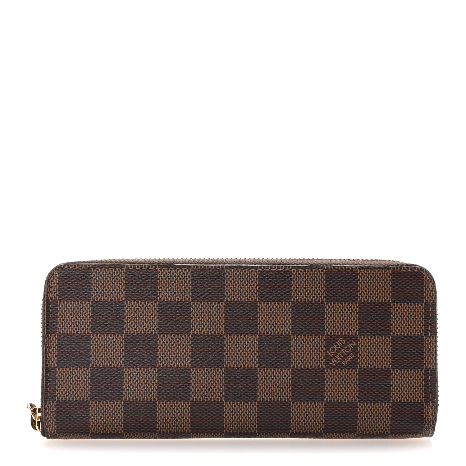 Louis Vuitton Damier Ebene Clemence Wallet Rose Ballerine 1 of 7