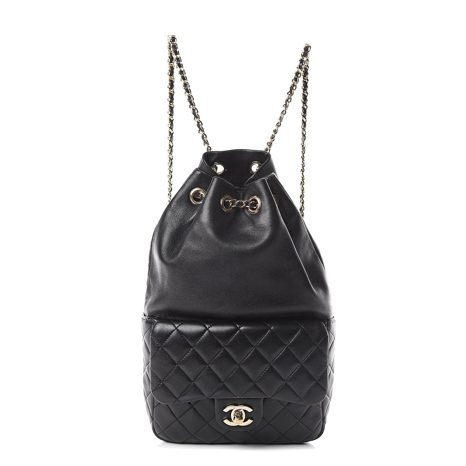 Chanel Lambskin Quilted Small in Seoul Backpack Black 1 of 9