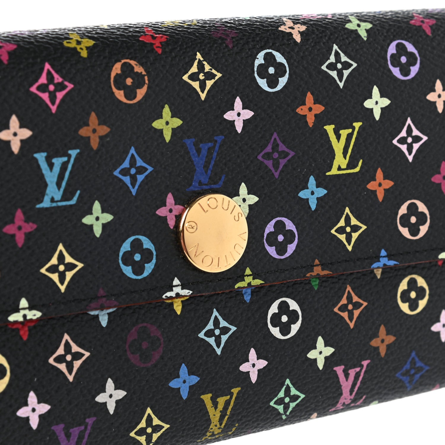 Louis Vuitton Monogram Multicolor Sarah Wallet Black Grenade 10 of 10