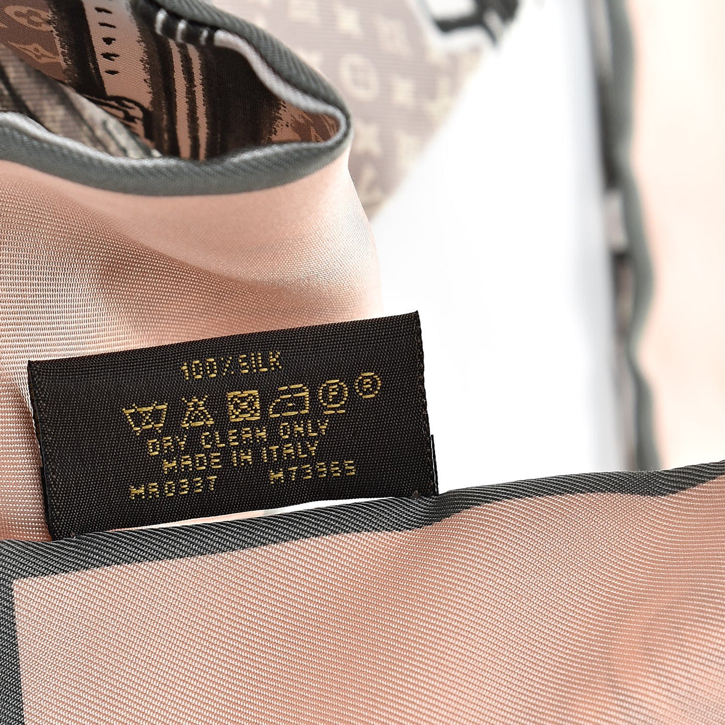Silk Monogram Trunks Bandeau Rose Poudre