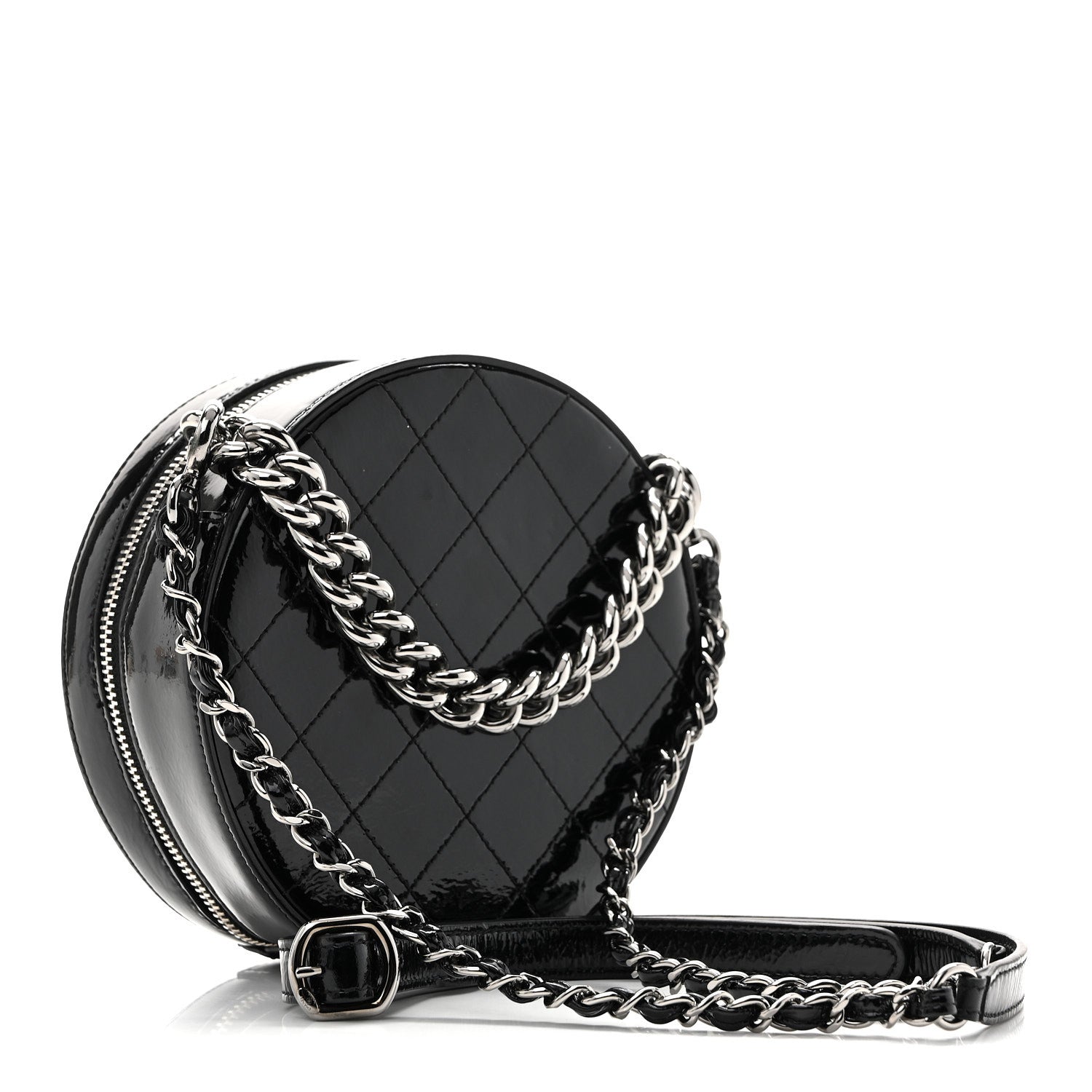 Chanel Patent Round As Earth Evening Bag Black 3 of 11