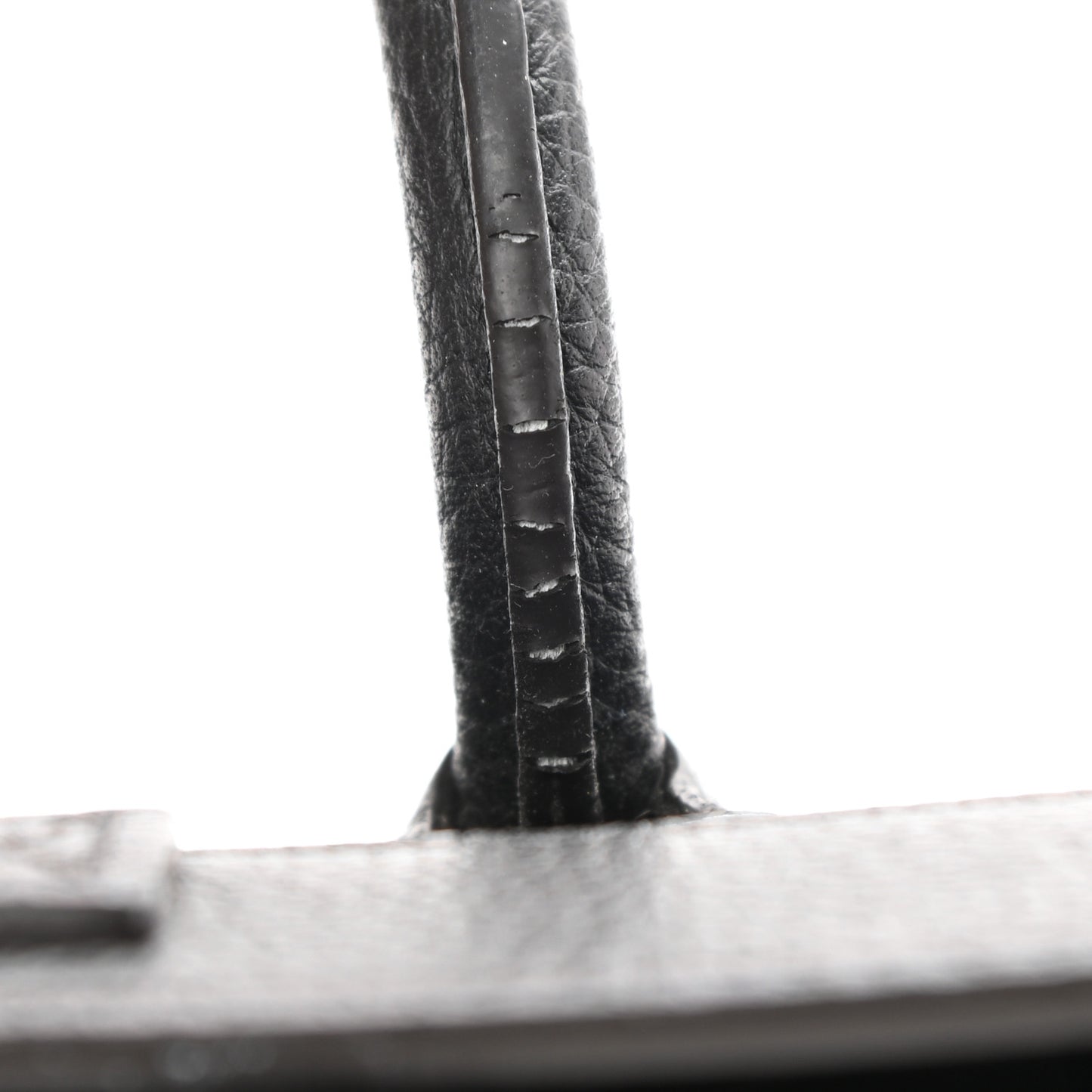 Drummed Calfskin Nano Luggage Black