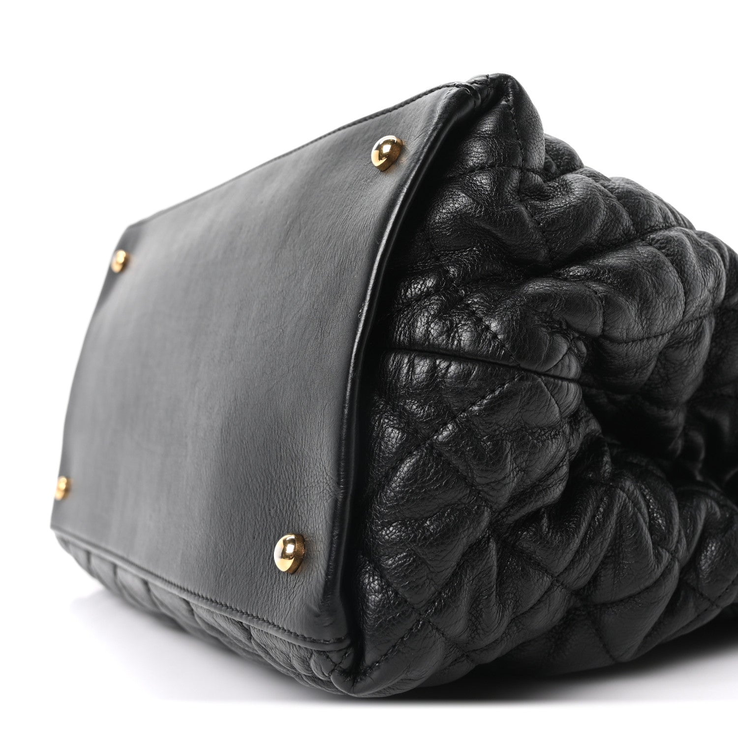 Chanel Calfskin Quilted Small Chain Me Tote Black 10 of 10