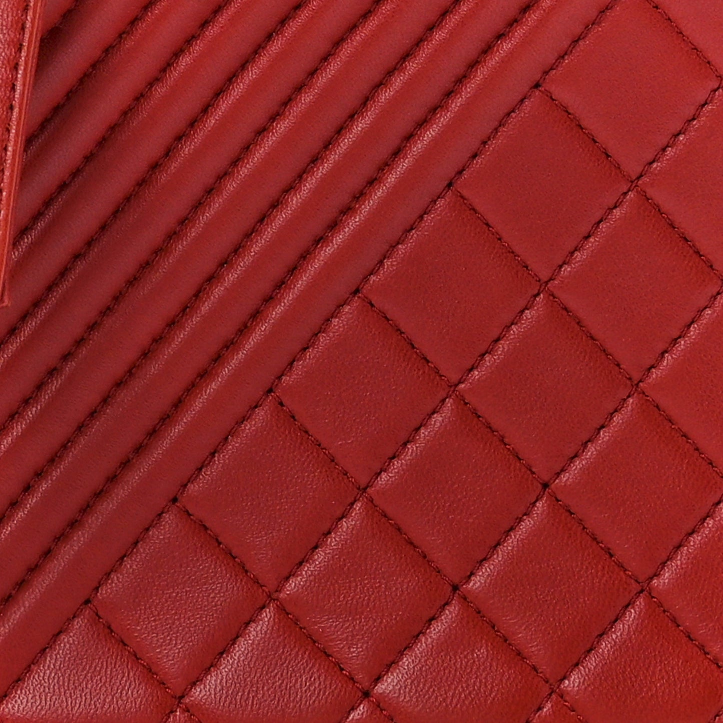 Lambskin Quilted Small Coco Boy Camera Case Red