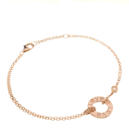 Cartier 18K Pink Gold Diamond LOVE Bracelet 1 of 4