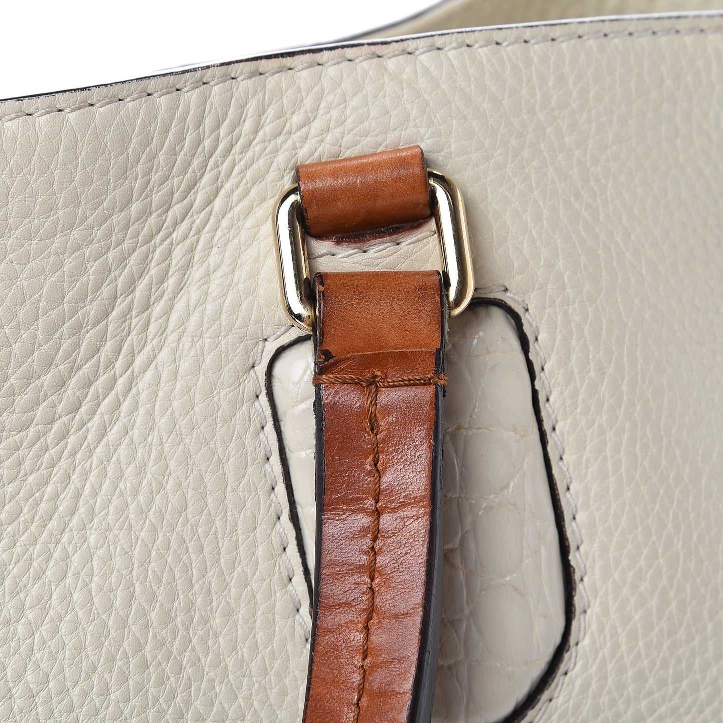 Calfskin Medium Madison Tote Natural