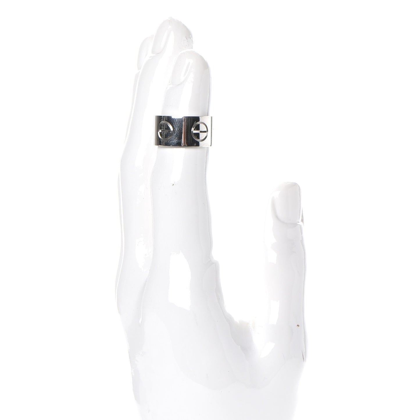 18K White Gold 11mm LOVE Ring 59 8.75