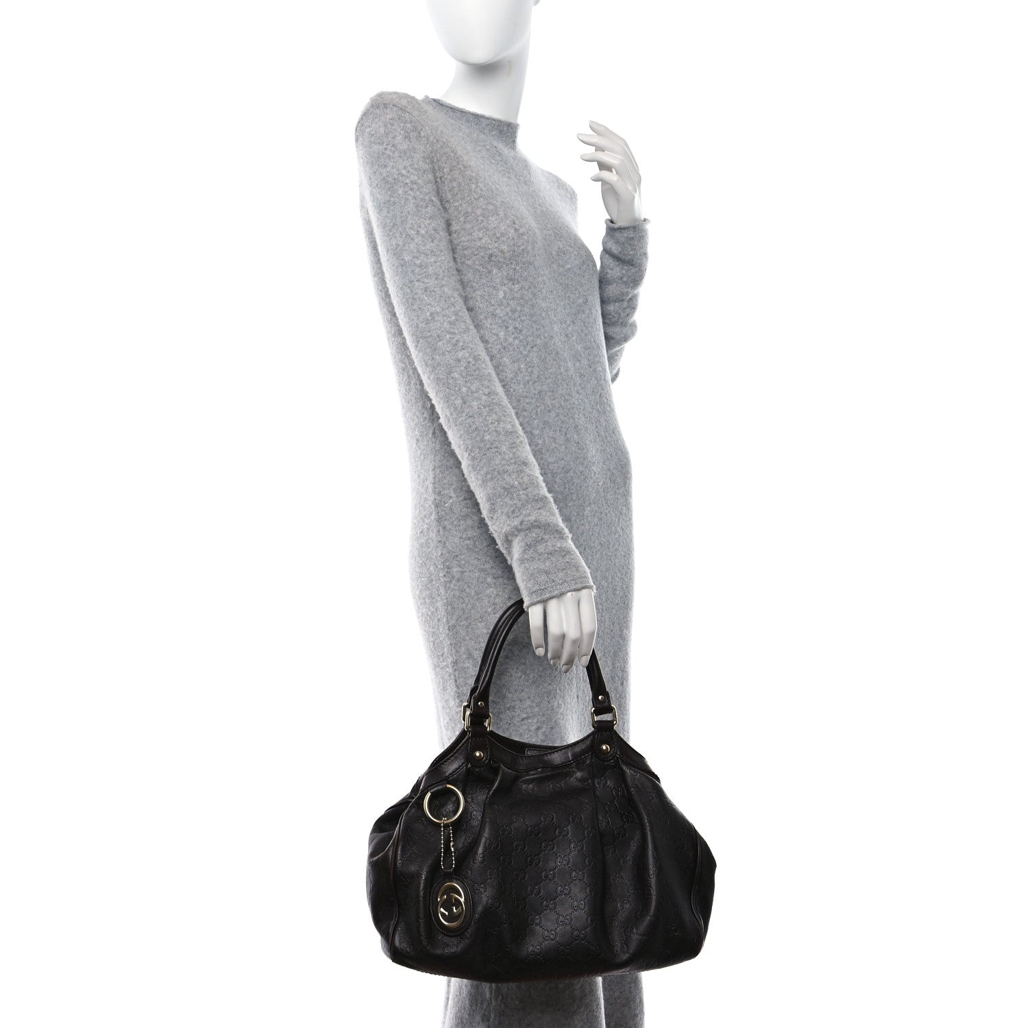 Gucci Guccissima Medium Sukey Tote Brown 2 of 11