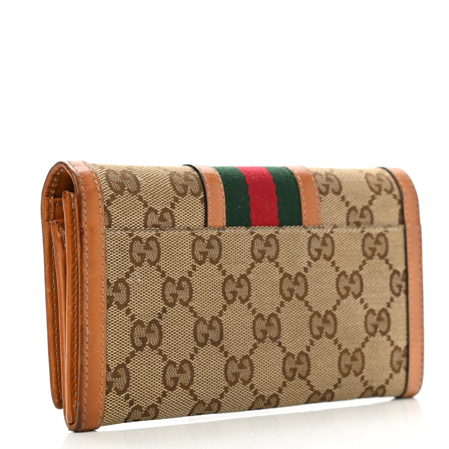 Monogram Vintage Web Continental Wallet Tobacco