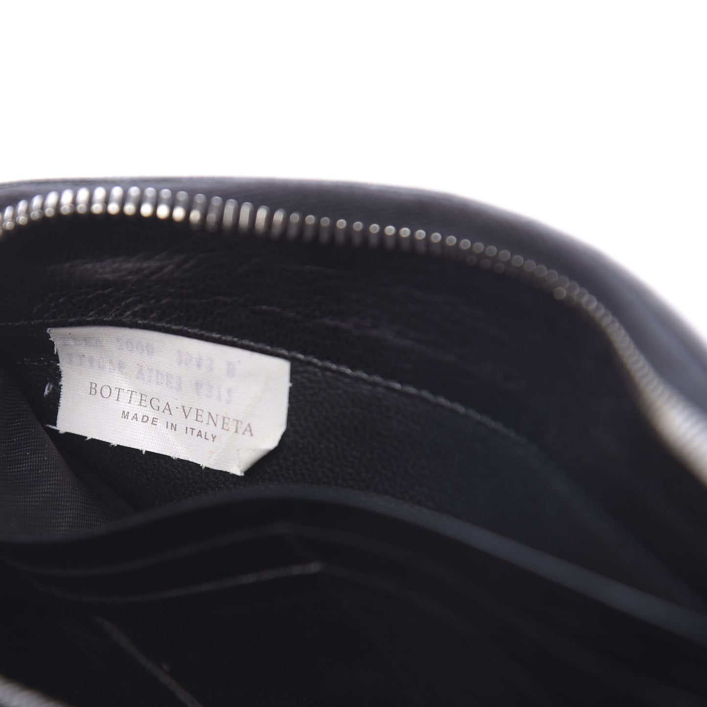 Nappa Intrecciato Zip Around Wallet Eclipse Black