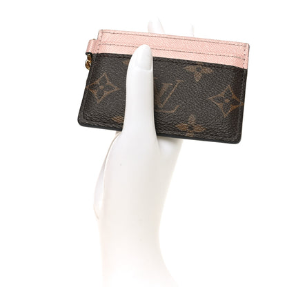 Louis Vuitton Monogram LV Charms Card Holder Rose Ballerine 3 of 7