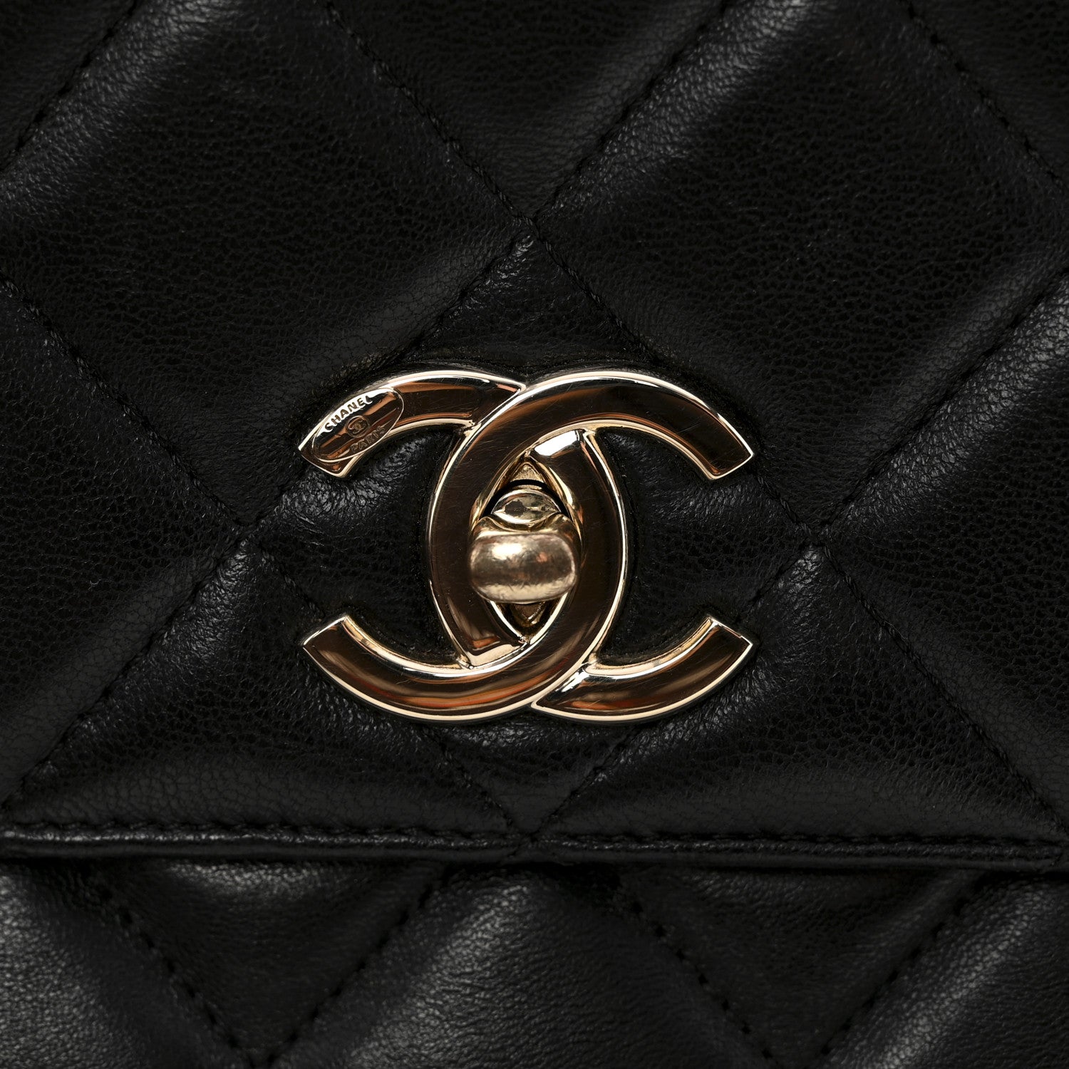 Chanel Lambskin Quilted Large Trendy CC Dual Handle Flap Bag Black 12 of 15