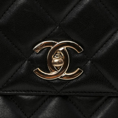 Chanel Lambskin Quilted Large Trendy CC Dual Handle Flap Bag Black 12 of 15